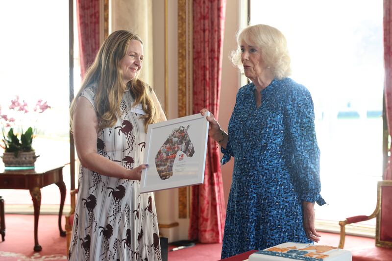 Camilla during the reception to mark the 90th anniversary of the Brooke charity