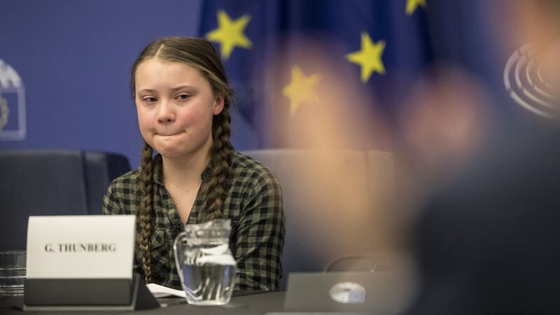 Greta Thunberg told MEPs and EU officials it was time to “panic”.