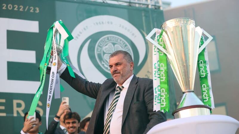 Ange Postecoglou has enjoyed a trophy-laden two years in Glasgow (Steve Welsh/PA)