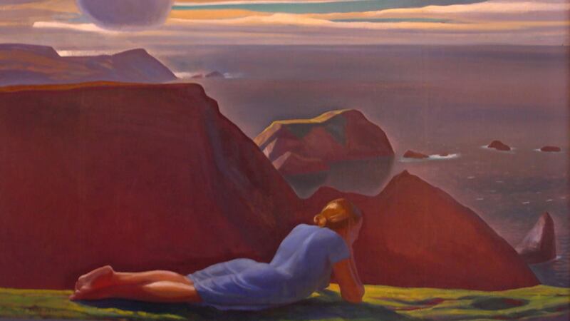 Annie McGinley by Rockwell Kent. Picture courtesy of Plattsburgh State Art Museum