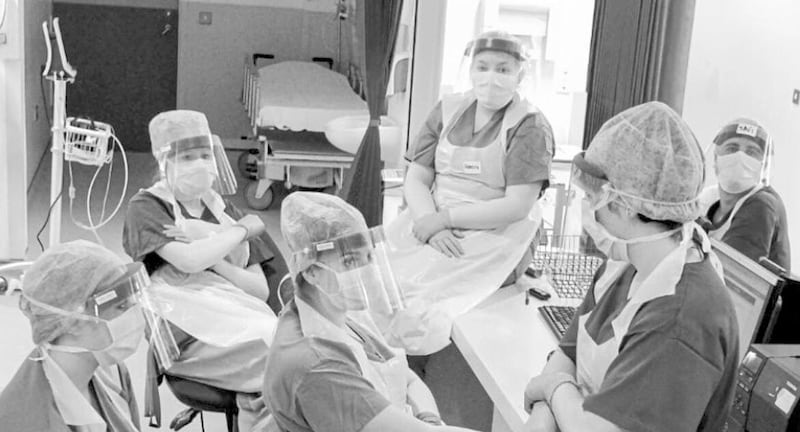 Dr Tuck Goh captured images of staff at the Ulster Hospital during the pandemic. 