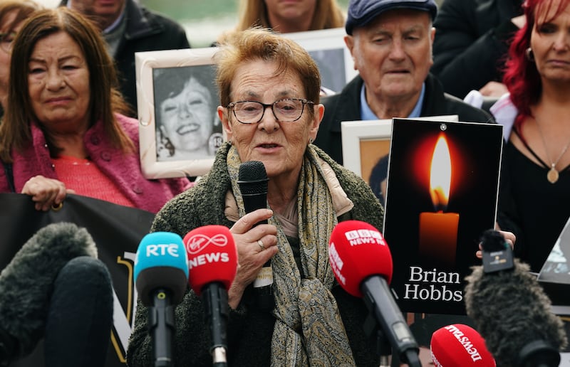 Pat Dunne spoke about her brother Brian Hobbs, who died in the fire
