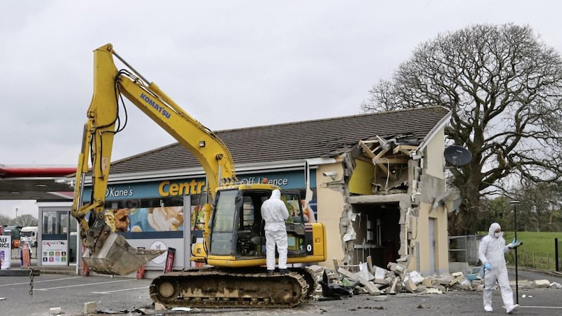 The ATM theft at O&#39;Kane&#39;s Filling Station outside Dungiven happened in April. Picture by Margaret McLaughlin 