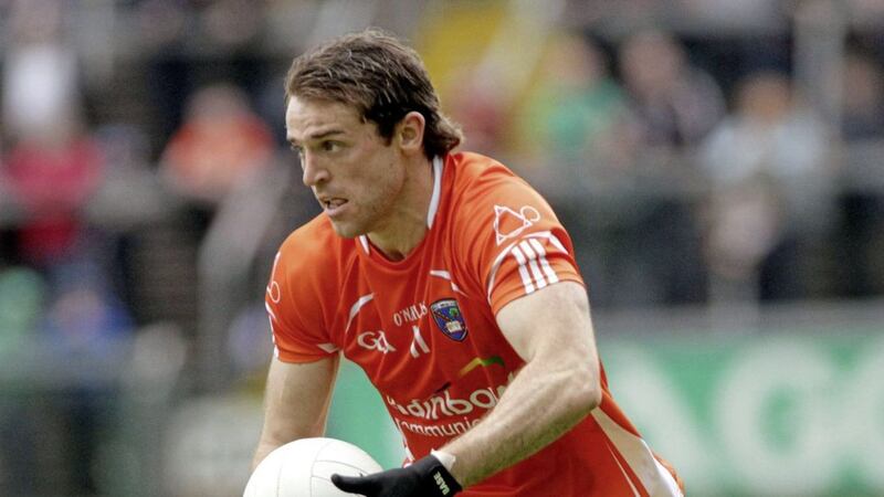 Kevin Dyas made his long-awaited return to Armagh colours in Saturday&#39;s Division Three final win over Fermanagh 