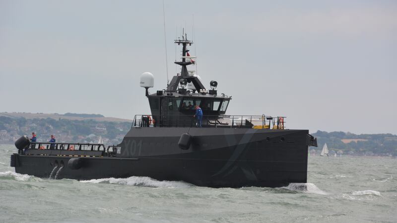 The XV (Experimental Vessel) Patrick Blackett arrived at Portsmouth Naval Base earlier this week.