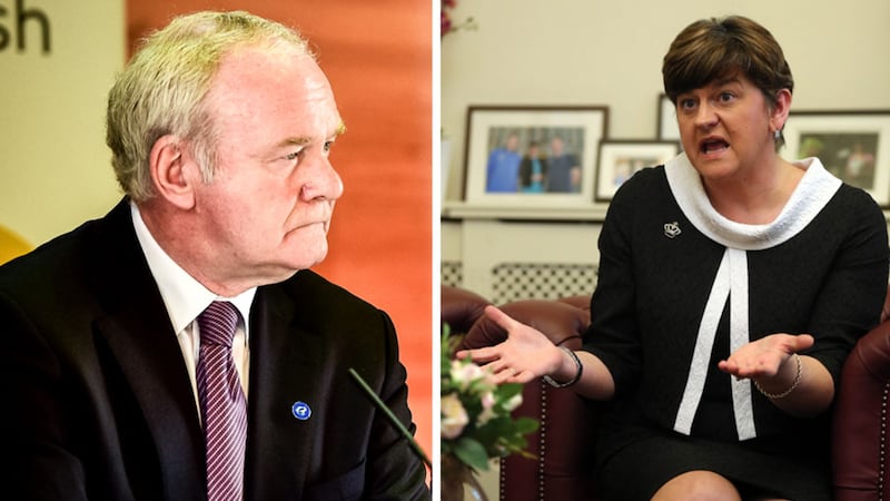 Martin McGuinness urged Arlene Foster to step aside while the Renewable Heating Incentive scheme scandal is investigated&nbsp;