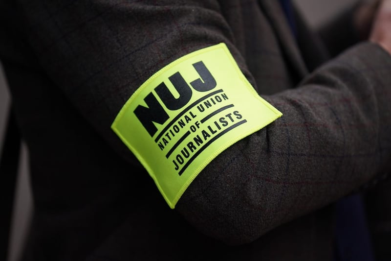 A National Union of Journalists armband
