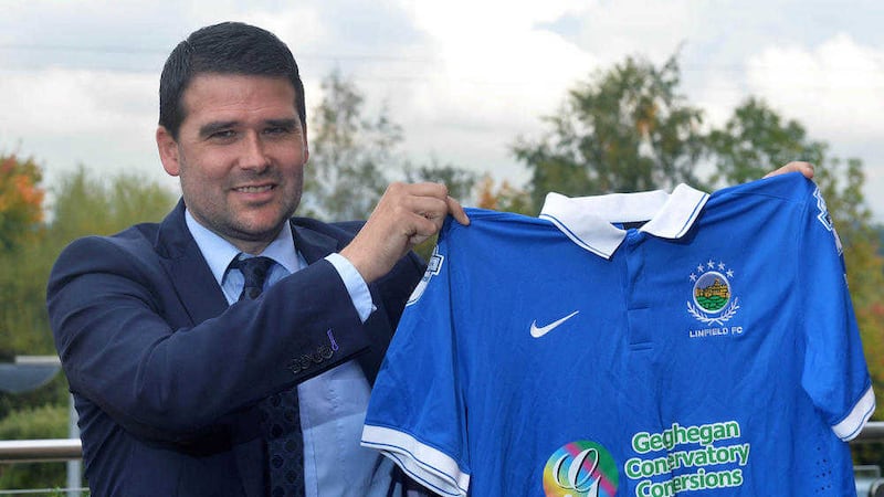 David Healy is unveiled as Linfield manager at the Ramada Hotel in Belfast on Wednesday <br />Picture: Pacemaker