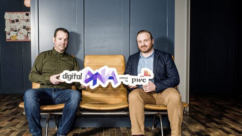 Seamus Cushley, director of new ventures at PwC; and Simon Bailie, chief executive of Digital DNA 