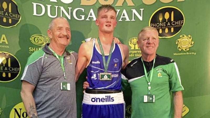 Holy Trinity welterweight Edgar Vuskans added the Ulster senior title to the Celtic Box Cup gold medal he picked up in Dungarvan seven days earlier 