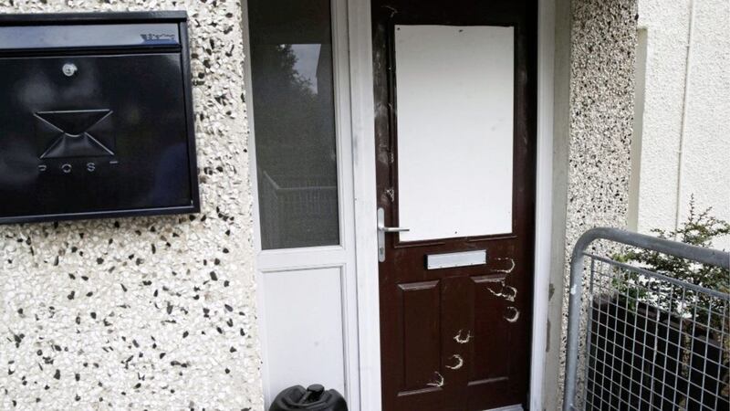 Police are appealing for information after a masked gang smashed the door of a house and damaged a car during an attack in Antrim.It happened in the Ardnaglass Gardens area in the early hours of Friday morning.Picture by Hugh Russell. 