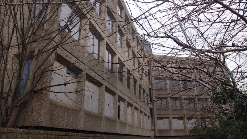 Disused Tricorn House in Stroud, Gloucestershire, which is being converted into flats under permitted development rights. MPs have said converting empty commercial premises into flats could help address the housing crisis (PA)