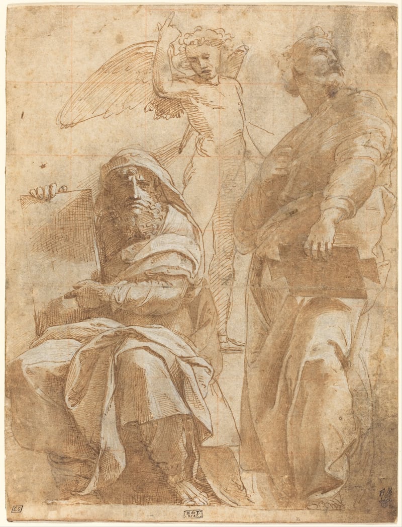 Raphael's depiction of the prophets Hosea and Jonah