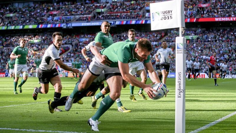 Tommy Bowe is Ireland&#39;s second top all-time tryscorer in test rugby. 
