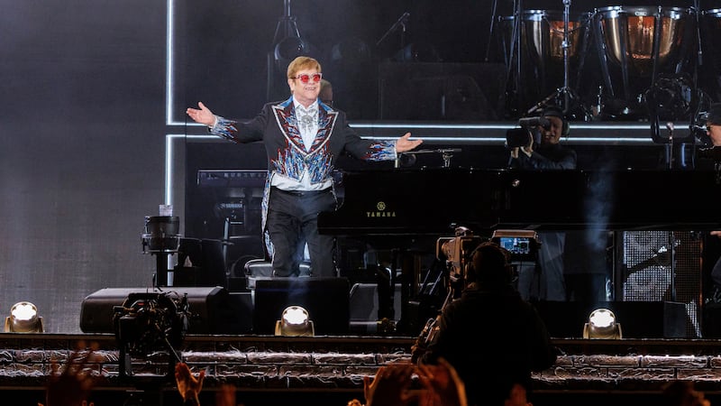 Famous faces who attended Sunday night’s show at Dodger stadium in Los Angeles hailed the British pop star as an ‘icon of all icons’.