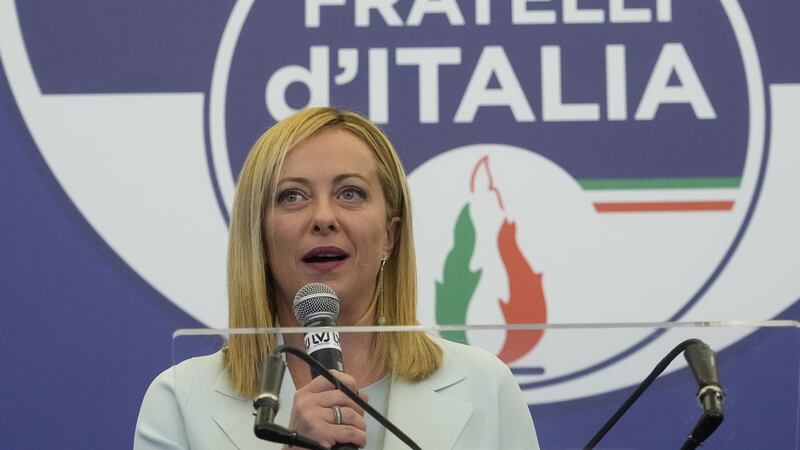 Italian Premier Giorgia Meloni said Mr Amato’s words ‘merit attention’ (Gregorio Borgia/AP)