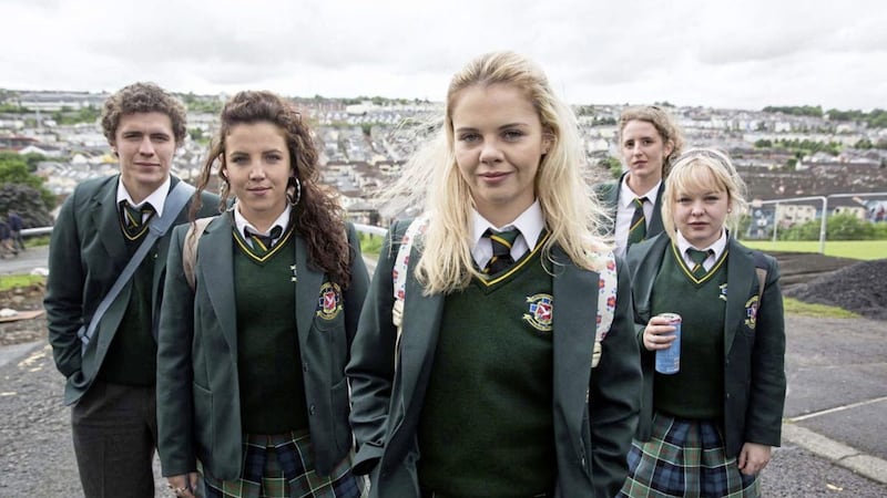 Channel 4 sitcom Derry Girls, starring Nicola Coughlan, Saoirse Jackson, Louisa Harland, Jamie-Lee O'Donnell, and Dylan Llewellyn, is set in Derry during the 1990s and the third and final series will air in 2022<br />&nbsp;