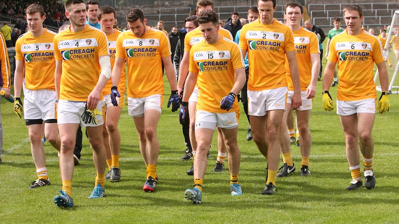 <span style="font-family: Arial, sans-serif;">Antrim number 15 Ryan Murray, who was subbed against Fermanagh, scored 1-5 against Laois and is bang in form and his team-mates will want to build on their impressive win over Laois</span>