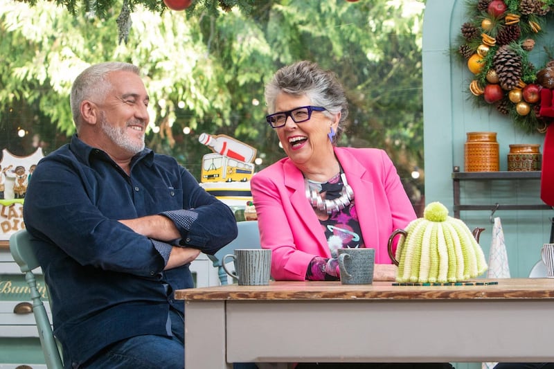 Prue Leith and Paul Hollywood on Bake Off