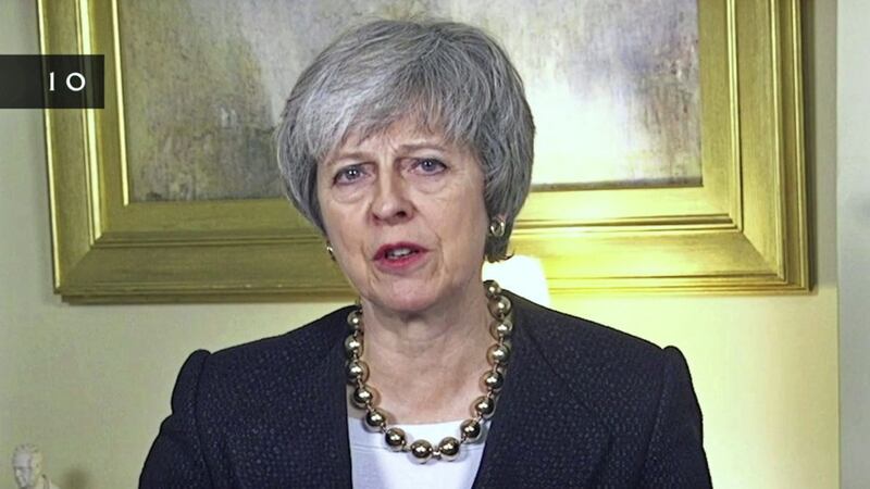 Screengrab taken from a video message delivered by Prime Minister Theresa May, in which she says that 2019 will start a new chapter for Britain PICTURE: Downing Street/PA 