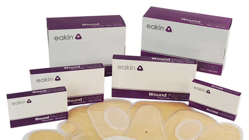 TG Eakin produces a range of medical products including wound pouches 