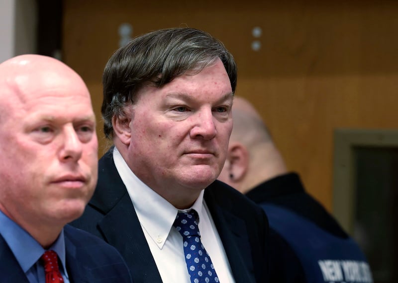 Rex Heuerman, right, listens in court on Tuesday (James Carbone/Newsday via AP)