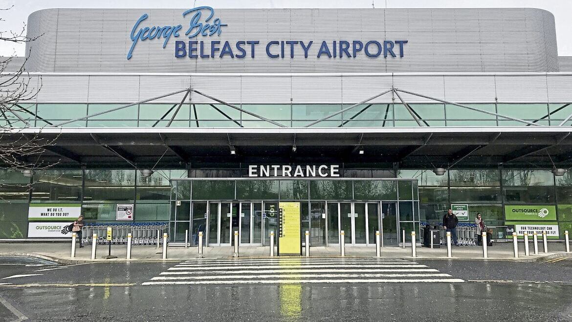 The plane, carrying 53 passengers onboard, was travelling to Belfast City Airport