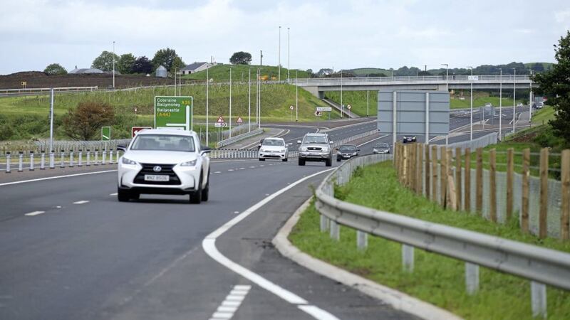 The new &pound;55 million A26 Frosses dual-carriageway from Glarryford to A44 Drones officially opened today. Picture by Kelvin Boyes/Press Eye