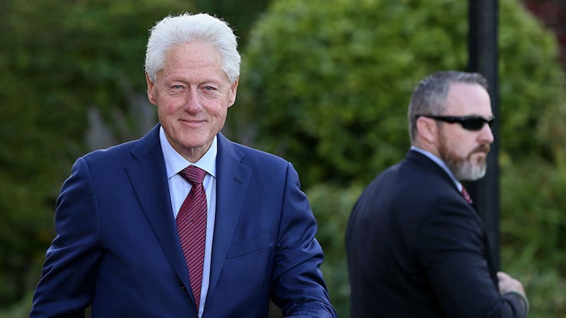 Former US president Bill Clinton arriving at the Culloden Hotel in Belfast for private engagements. Picture by&nbsp;Brian Lawless/PA Wire
