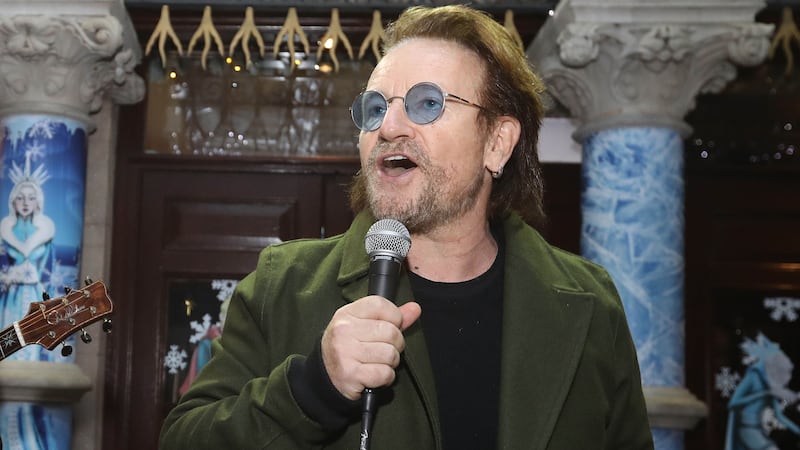 The Dublin-born U2 frontman delivered an impassioned talk as a special guest at the team hotel.