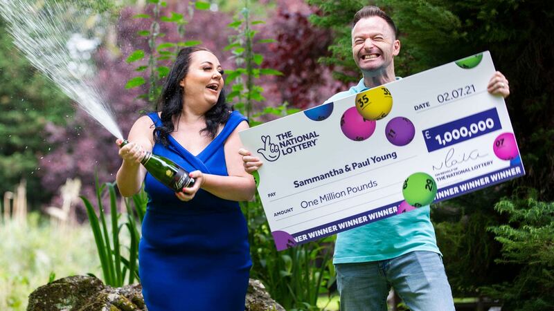 Sammantha Young entered the EuroMillions draw while her husband watched yet another match during the Euros.