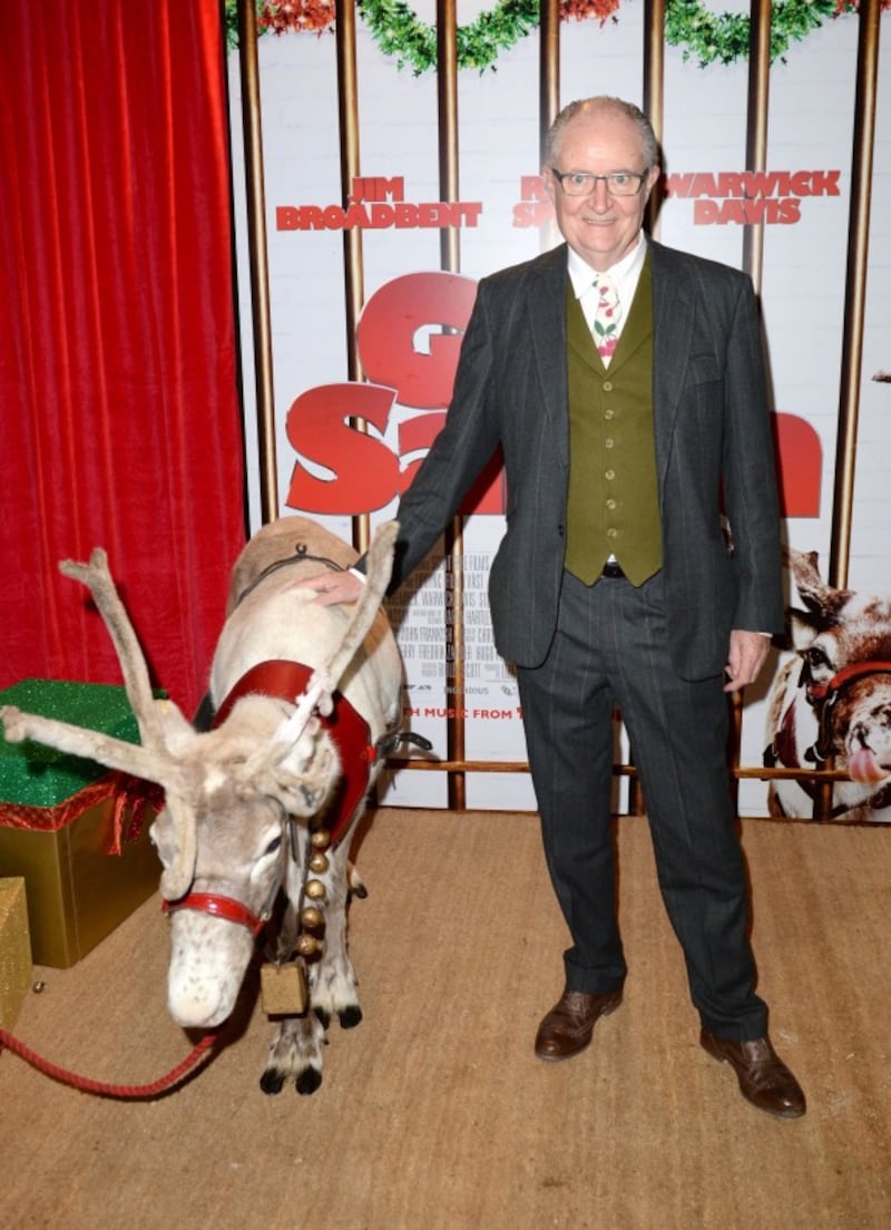 A picture of Jim Broadbent at the Get Santa premiere