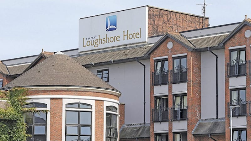 The Loughshore Hotel where it thought that It is thought 30 asylum seekers are housed for the next three to four months. The hotel is not expected to be open to the public until September. Picture by Mal McCann. 