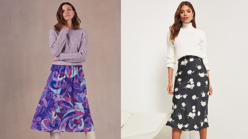 Midi skirts are a spring essential (Bonmarche/Lipsy/PA)