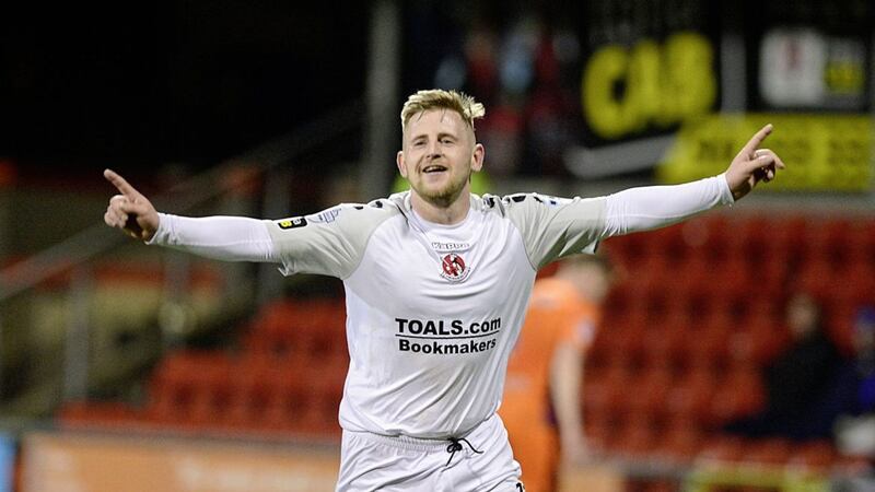 David Cushley opened the scoring for Crusaders with a fine finish 