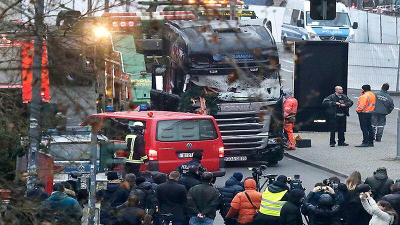&nbsp;The truck  ran into a crowded Christmas market in Berlin killing several people