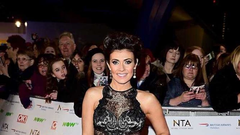 Kym Marsh arrives at the National Television Awards at The O2 Arena in London last year.