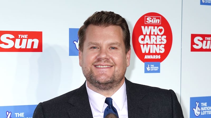 James Corden returned to the UK after eight years as host of The Late Late Show (Ian West/PA)