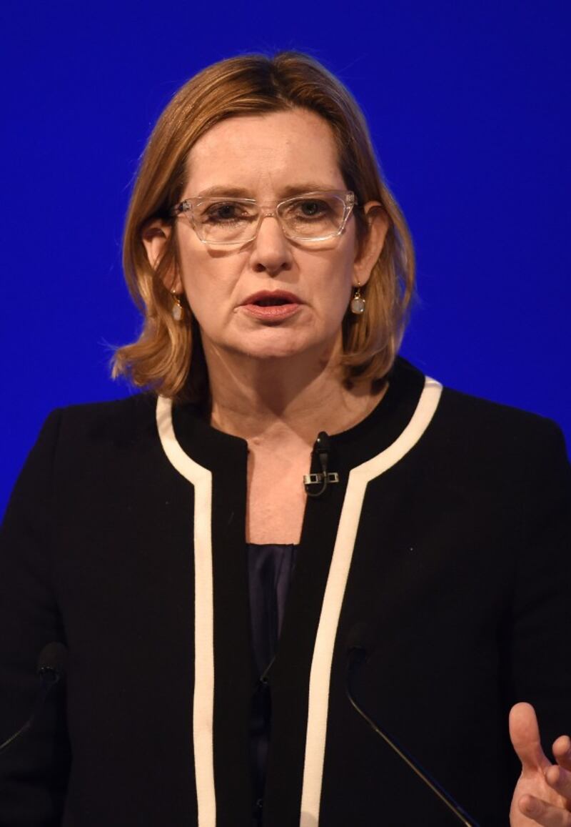 Home Secretary Amber Rudd (Joe Giddens/PA)