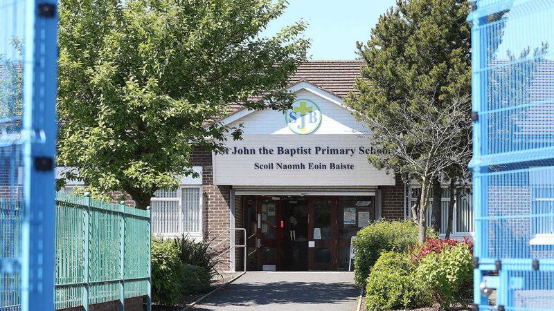 St John the Baptist PS in west Belfast is working to be removed from &#39;special measures&#39;. Picture by Mal McCann 