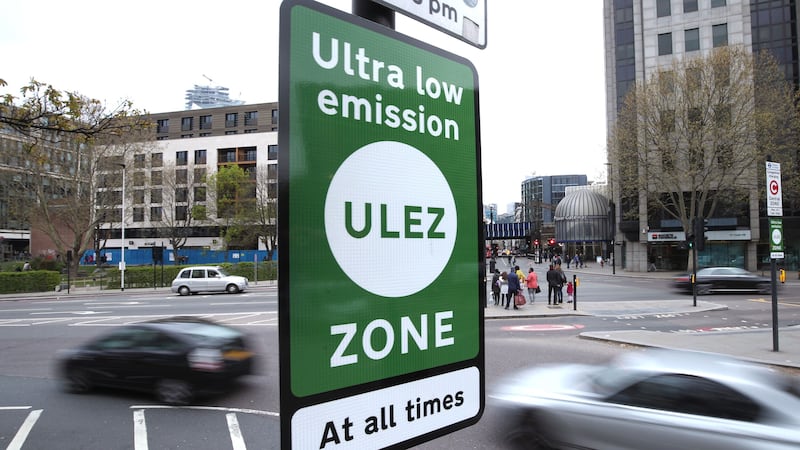 Nearly 300 crimes relating to London’s ultra-low emission zone (Ulez) cameras have been recorded, police said (Yui Mok/PA)
