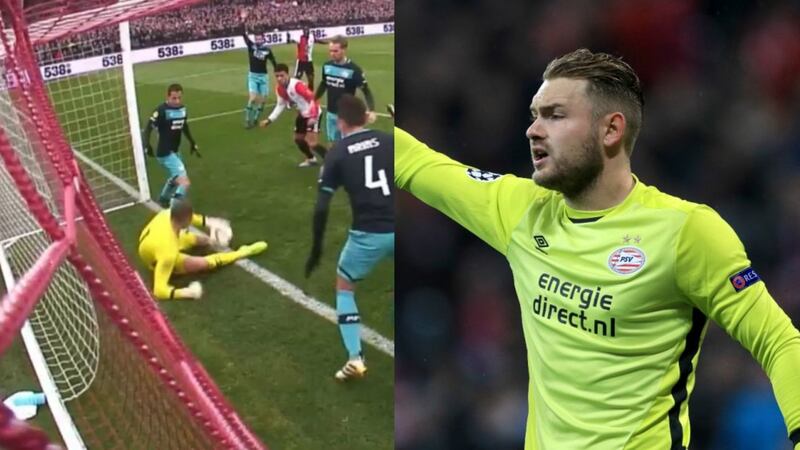 This bizarre own goal by PSV goalkeeper Jeroen Zoet is unlike any you've seen before