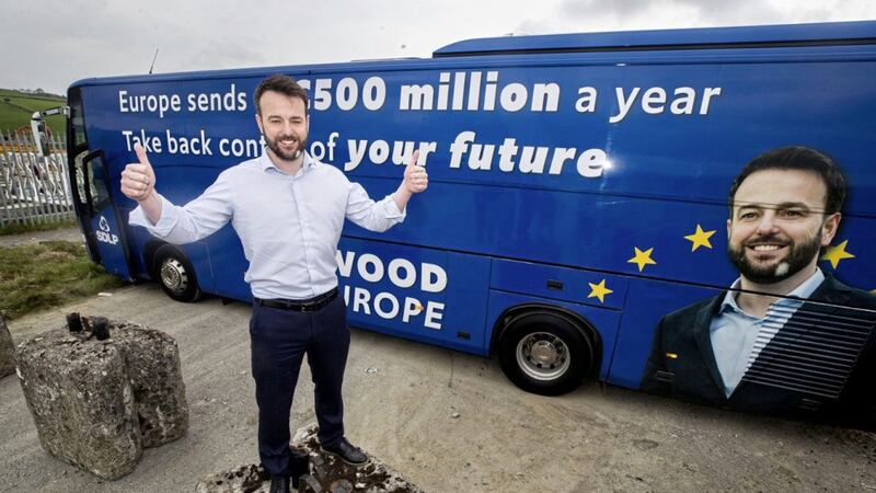 SDLP leader Colum Eastwood looks to be the front-runner for a second pro-EU seat in this month&#39;s European Parliament. Picture by Liam McBurney/PA Wire 