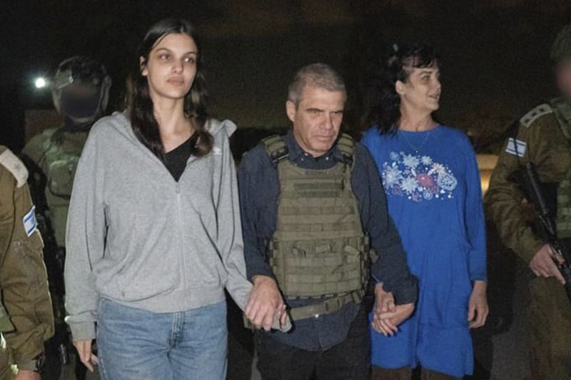 Judith Raanan, right, and her 17-year-old daughter Natalie have been freed by Hamas after being taken hostage during the militant group's attack on Israel. Picture from the Government of Israel via AP