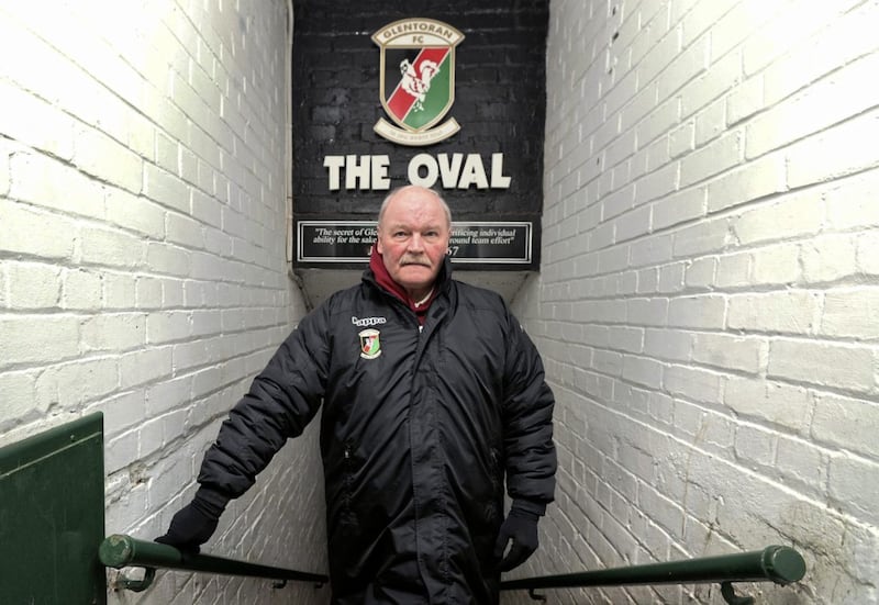 Ronnie McFall's Glentoran travel to Ards this afternoon