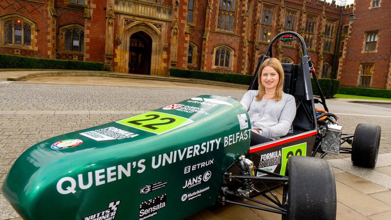 F1 pundit Bernie Collins was awarded an honorary doctorate from Queen’s University Belfast