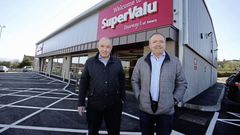 Michael and David Downey pictured at their new state-of-the-art SuperValu store on the Dublin Road in Newry. Picture: Philip Magowan/PressEye 