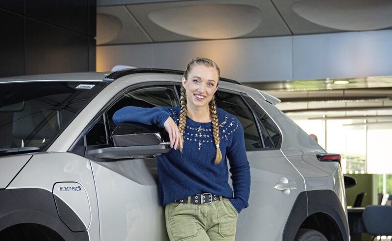 Sustainability and electric cars are a passion for motor sport presenter Grace Webb 