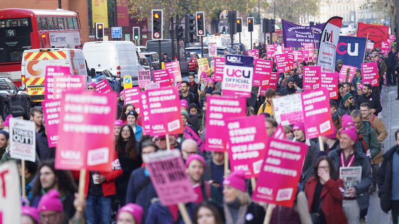 Members of the UCU have refused to mark exams or assessments since April 20 (James Manning/PA)