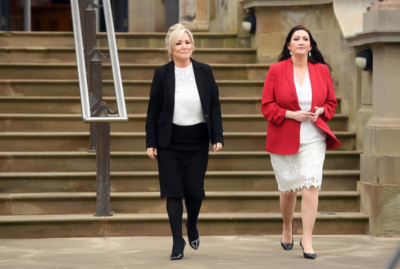 First Minister Michelle O’Neill (left) and Deputy First Minister Emma Little-Pengelly .